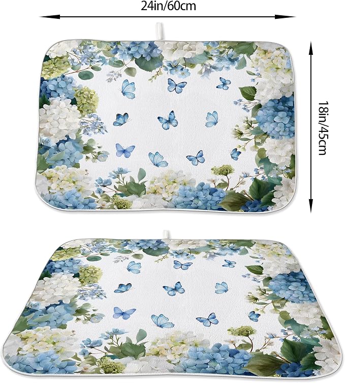 Spring Dish Drying Mat 18x24 Inches - Image 2