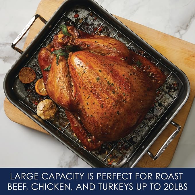 Rachael Ray Bakeware Nonstick Roaster/Roasting Pan - Image 7