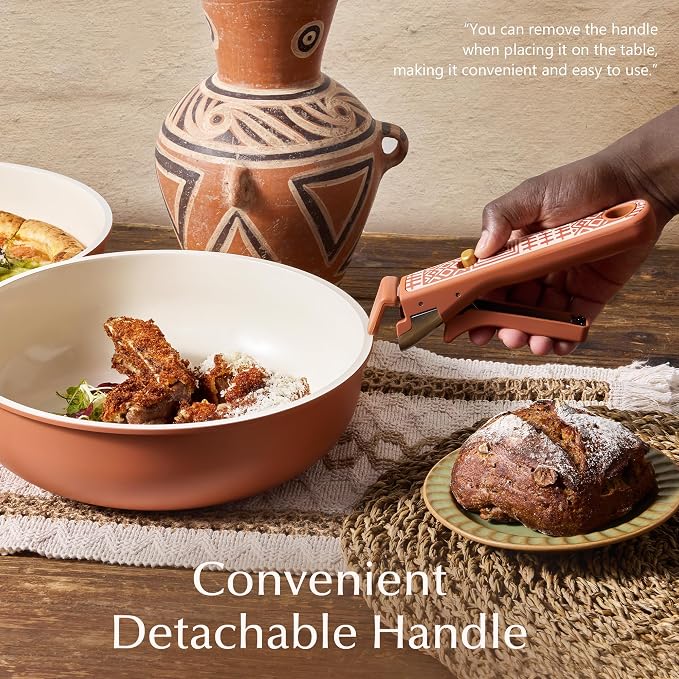 CAROTE 21-Piece Ceramic Cookware Set, Nonstick Pots and Pans Set - Image 7