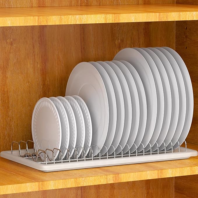 Simple Houseware Stainless Steel Plate Drying Rack by SimpleHouseware