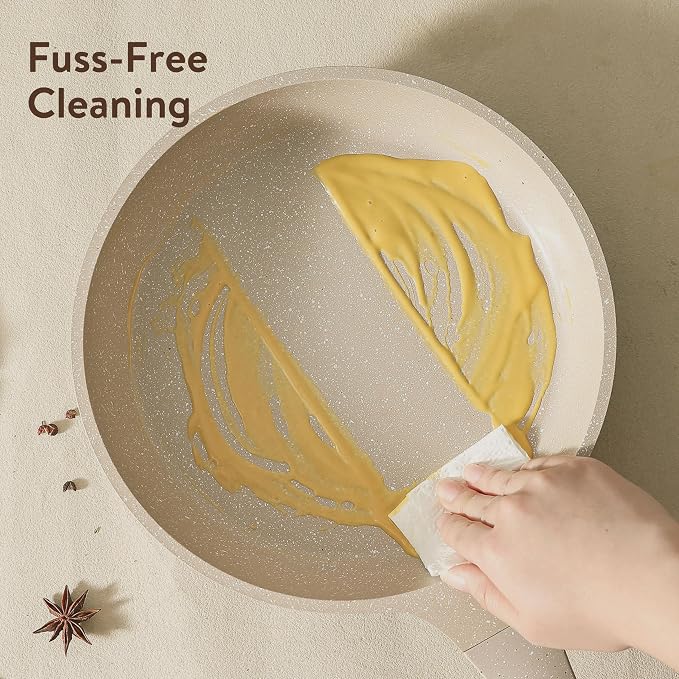 CAROTE 14 Pcs Pots and Pans Set Nonstick, Induction Kitchen Cookware Sets - Image 4