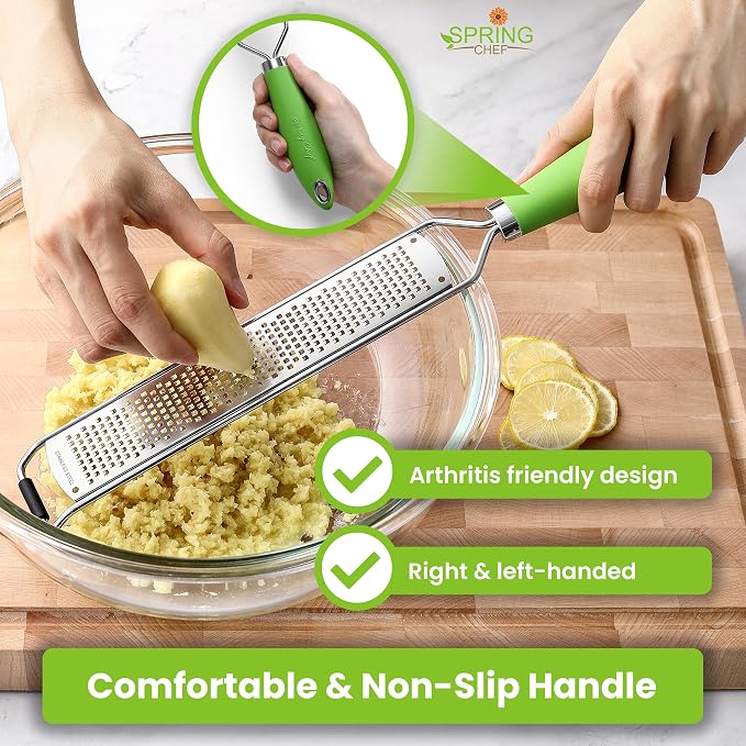 Spring Chef Stainless Steel Lemon Zester Grater - Image 3