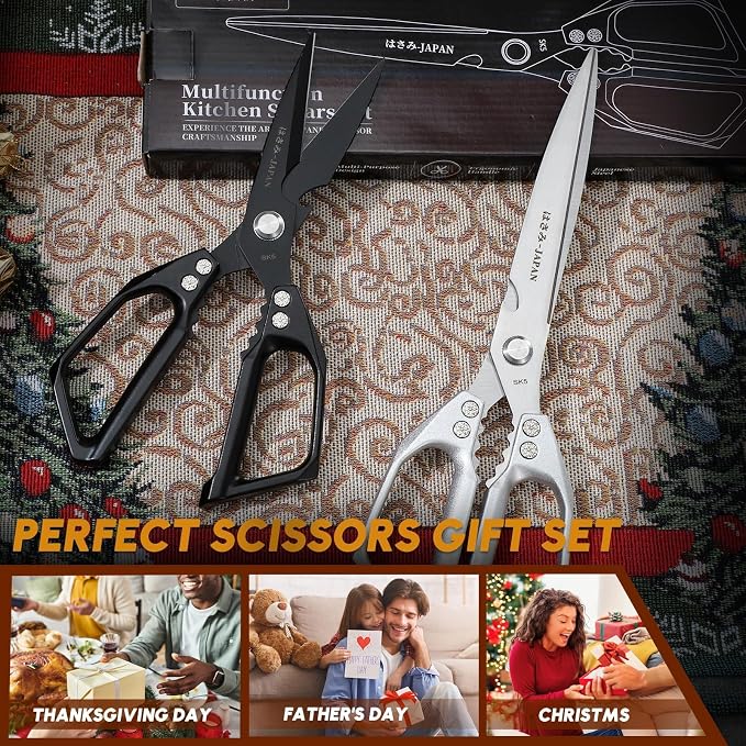 HUUSK Kitchen Scissors Set Upgraded - Image 7