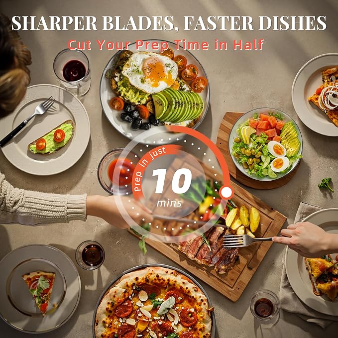 KnifeSaga Knife Set, Razor Sharp Knife Block Set - Image 9