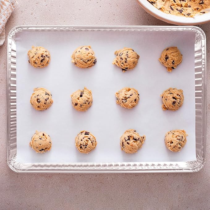 PLASTICPRO Aluminum Pans 20 Pack Disposable Cookie Sheets 13 x 17 Baking Pans - Image 7