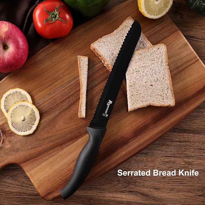 ROMANTICIST Knife Set, 10 Pieces Knife Block Set - Image 5