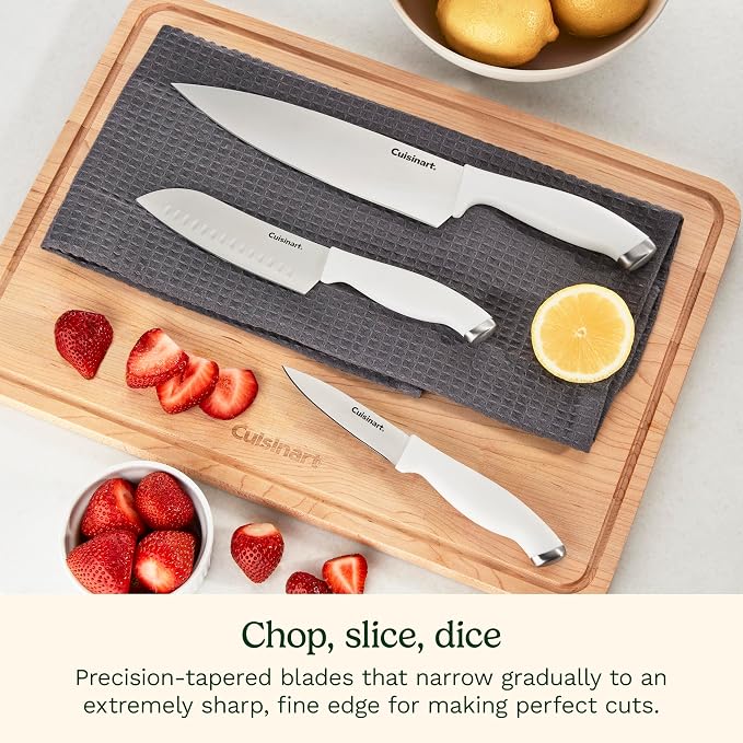 Cuisinart Block Knife Set, Lightweight, Stainless Steel, Durable & Dishwasher - Image 5