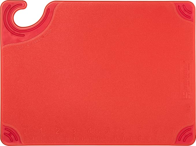 San Jamar Saf-T-Grip Plastic Cutting Board - Image 4