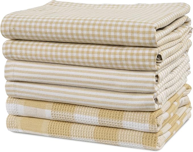 Casa Platino Dish Towels for Kitchen 18" x 28", Dish Towels Set of 6 – Great by CasaPlatino