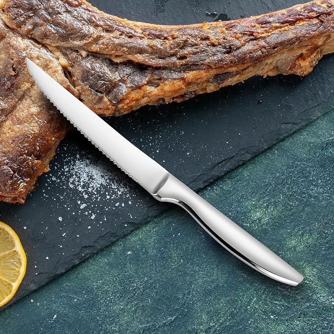 SuperCook Steak Knives Set of 12, Stainless Steel, High End, Dishwasher Safe - Image 7