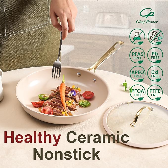 Chef Power Ceramic Cookware Sets, Cookware Set - Image 3