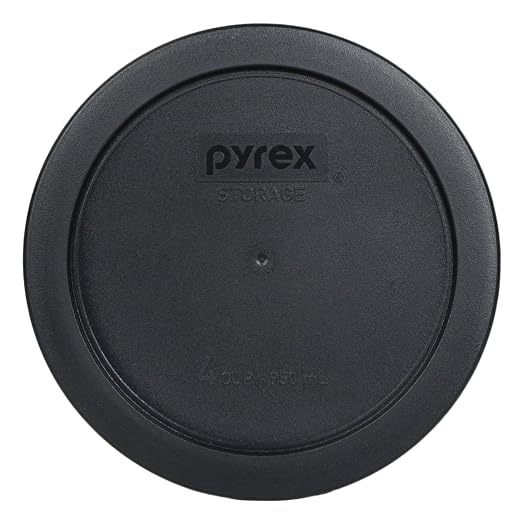 Pyrex 7201-PC 4-Cup Black Food Storage Replacement Lid - Image 3