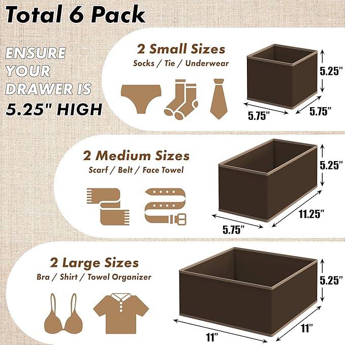 Simple Houseware Underwear Drawer Organizer - Image 2