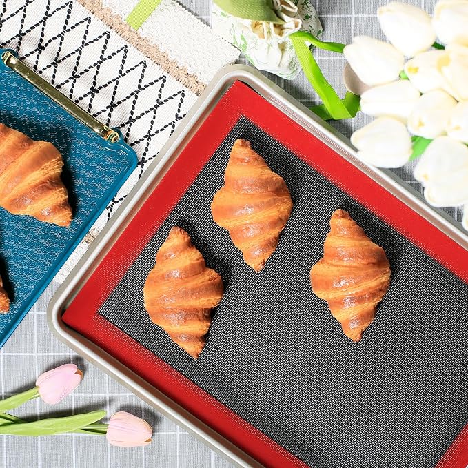 Silicone Baking Mat with Microperforated, Reusable Air Mesh Silicone Mat - Image 9
