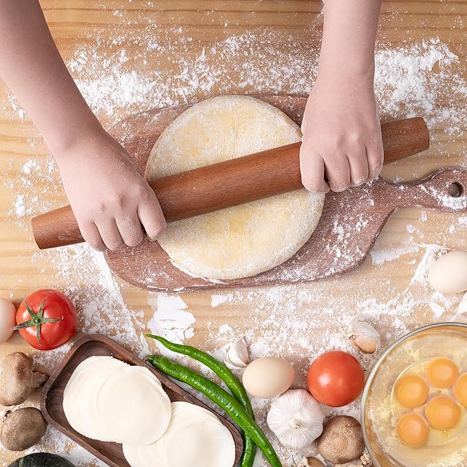 AISOSO French Rolling Pin, 15.75 Inches Wood Rolling Pins - Image 3