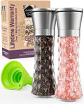 Home EC Original Stainless Steel Sea Salt and Pepper Grinder Set of 2 by HOMEEC