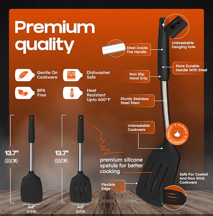 BakeRoyal Silicone Spatula Set - Image 2