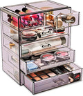 Sorbus Acrylic Makeup Organizer Set, 6-Drawer Vanity & Countertop Cosmetic by Sorbus