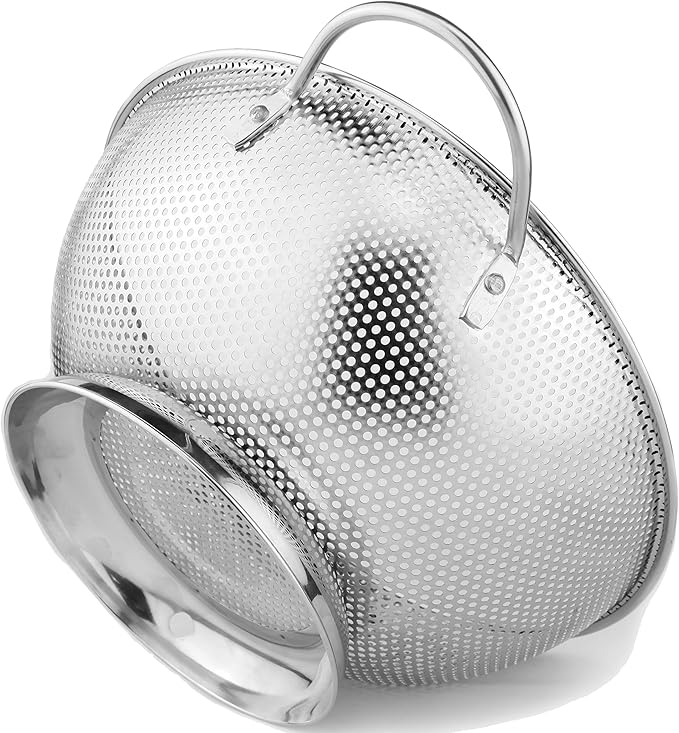 DLD Stainless Steel Micro-Perforated 5-Quart Colander by DLD