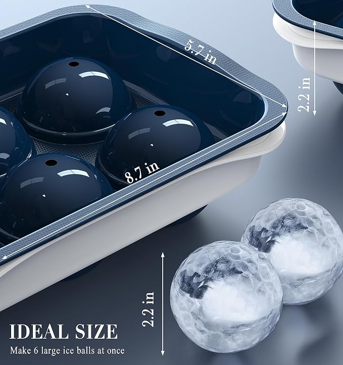 Round Ice Cube Mold with Lid - Image 2