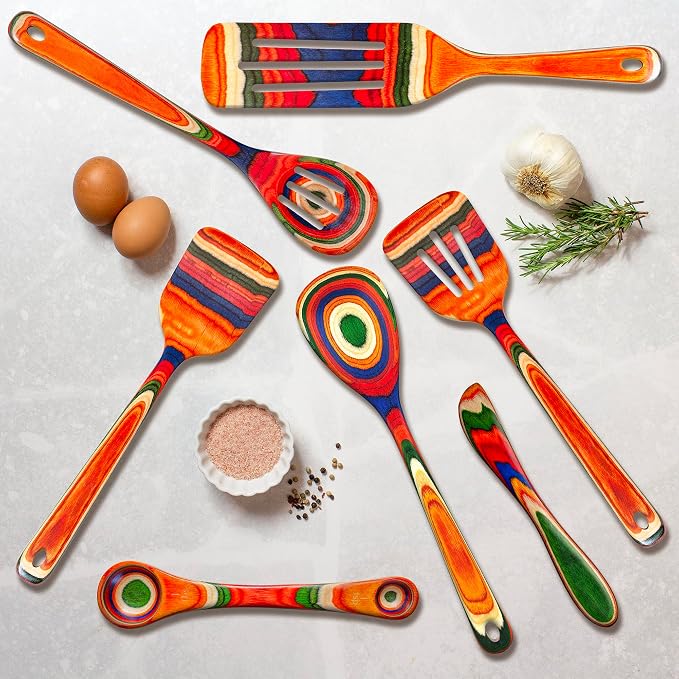 Totally Bamboo Baltique Marrakesh Collection 7 Piece Cooking Utensil Set - Image 3