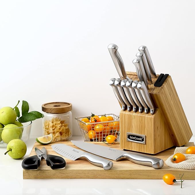 McCook® Knife Sets, German Stainless Steel Knife Block Sets - Image 8
