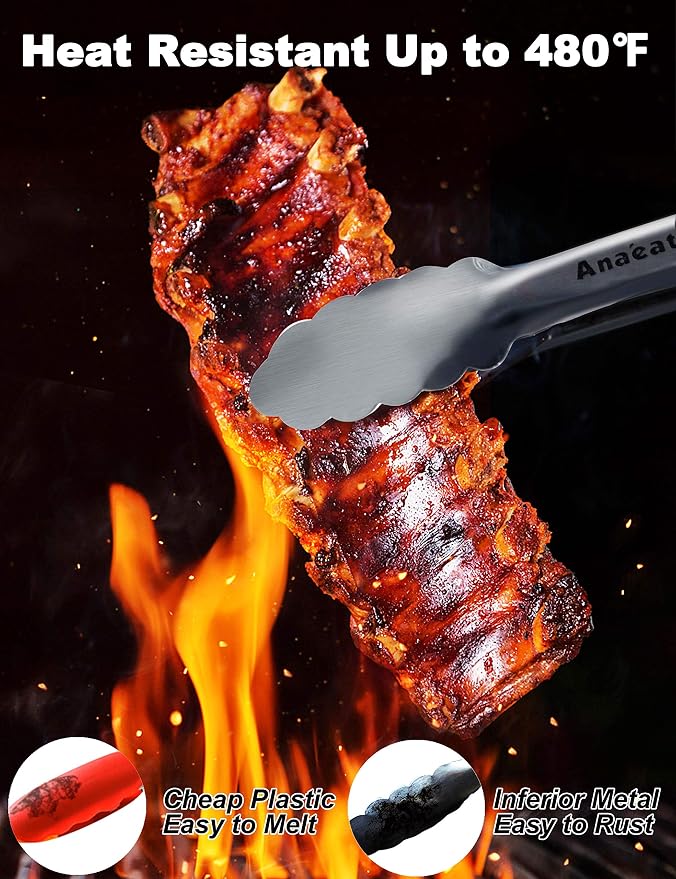 Anaeat Premium Sturdy Barbecue Tongs - Image 2