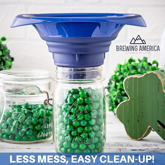 Kitchen Canning Funnel – Collapsible Silicone Food Funnel - Image 6