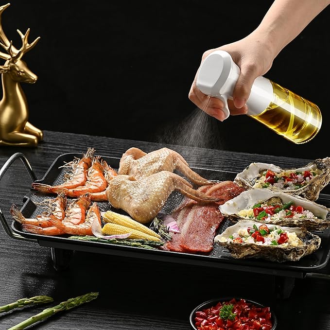 Oil Sprayer for Cooking- 200ml Glass Olive Oil Sprayer Mister, Olive Oil Spray - Image 6