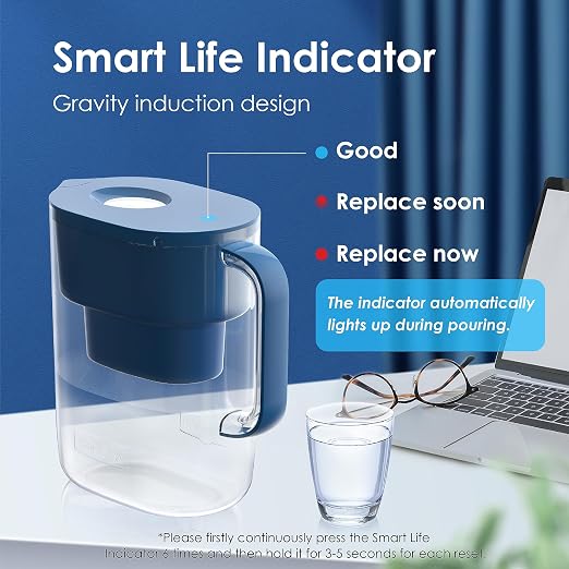 Waterdrop PT-07C Water Filter Pitcher, NSF Certified, 200-Gallon Long-Life - Image 7