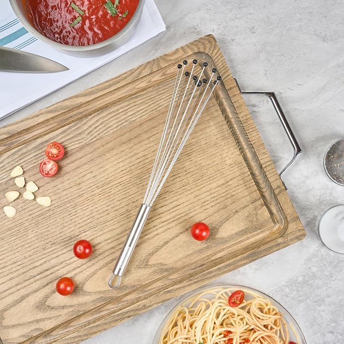 Restaurantware 12.5 in Stainless Steel Ball Whisk - Image 9
