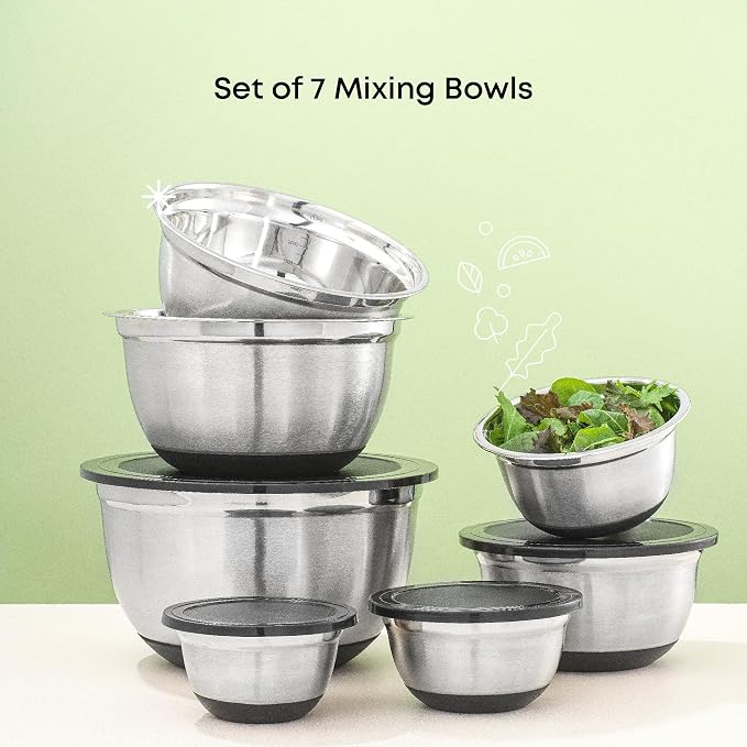 JoyJolt Stainless Steel Mixing Bowls - Image 3