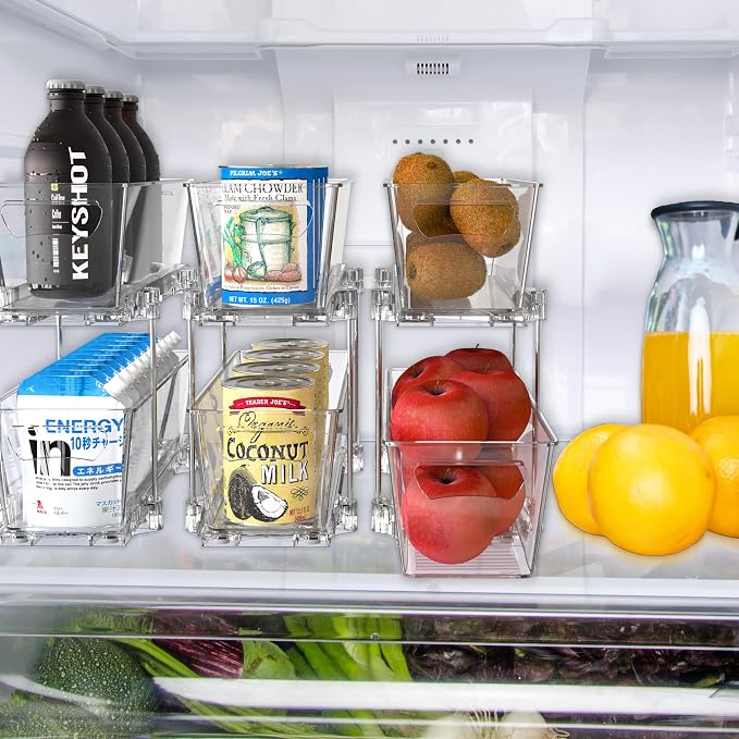 Simple Houseware 2-Tier Narrow Basket Drawer Cabinet Pull-Out Organizer - Image 4