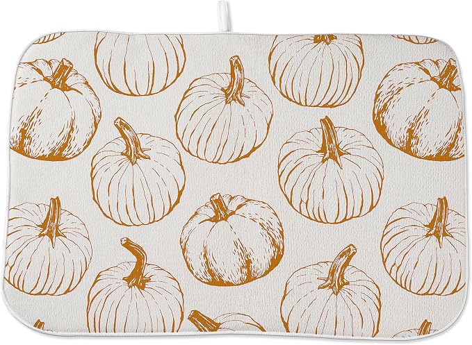 Fall Dish Drying Mat 18x24 Inches by OFIRD