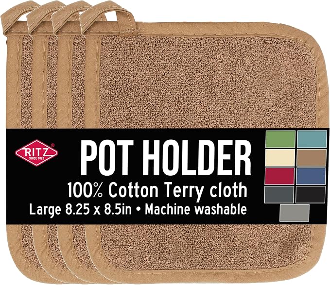 RITZ Terry Potholder & Hot Pad: Unparalleled Heat Resistant, Durable 100% by Ritz+Foodservice