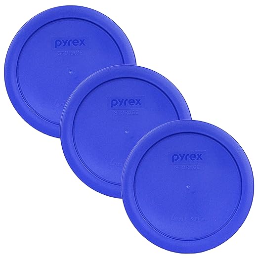 Pyrex 7201-PC 4-Cup Cadet Blue Food Storage Replacement Lid by Pyrex