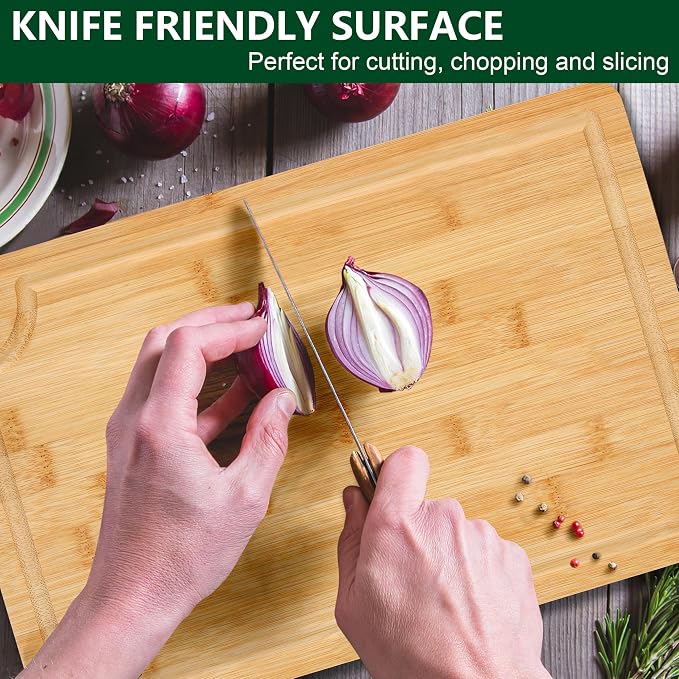 3PCS Bamboo Cutting Board Set - Image 5