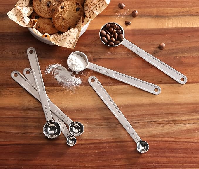 New Star Foodservice 43112 Stainless Steel 18/8 Measuring Spoons - Image 6