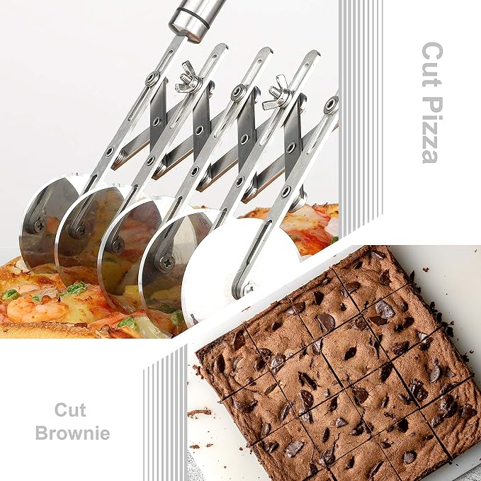 Star Brand Pastry Cutter with Grinder Spaghetti Dough Roller Knife Stainless - Image 5