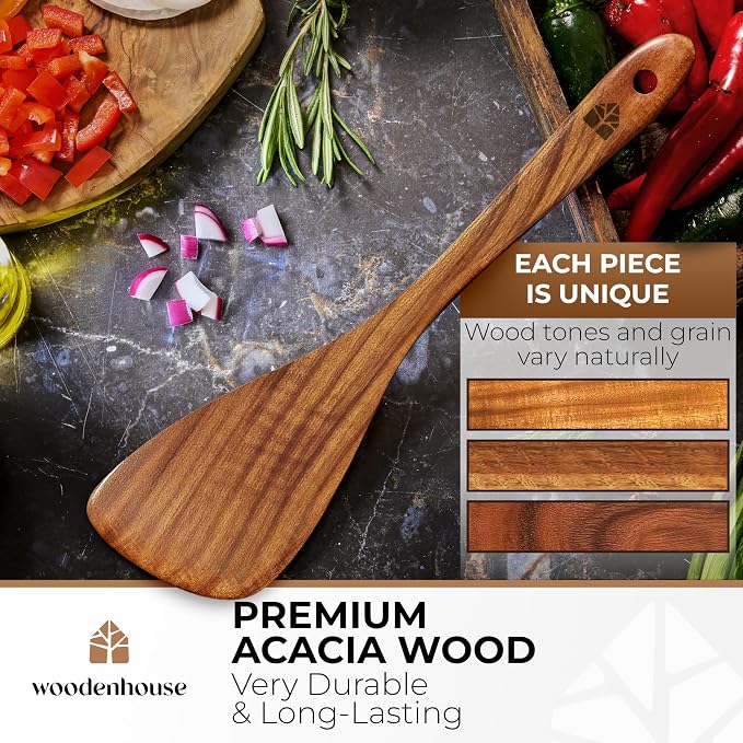 Wooden Spatula for Cooking, 12 Inch - Image 2