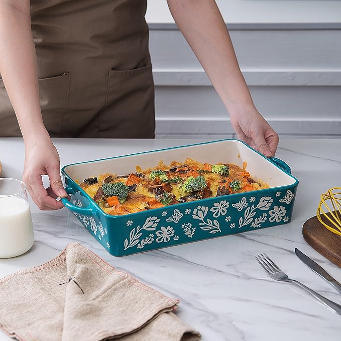 Wisenvoy Casserole Dish 9x13 Baking Pan Casserole Dishes - Image 2