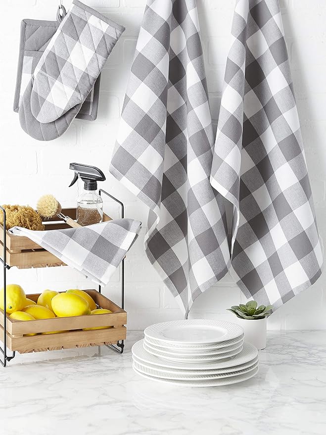 DII Buffalo Check Kitchen Collection, Classic Farmhouse Kitchen Set, One Size - Image 5