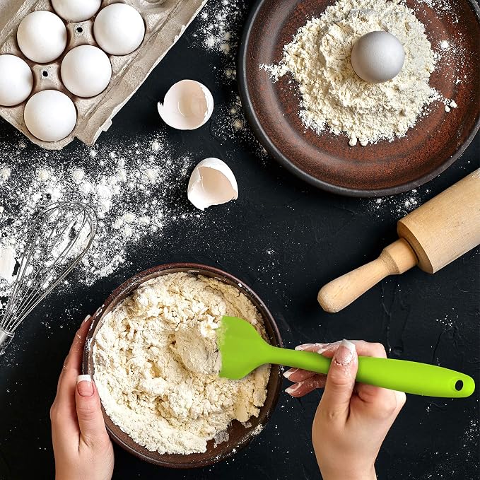 Silicone Spatula 3‑Piece Set Heat Resistant 600°F Non‑Stick Rubber Spatulas - Image 5