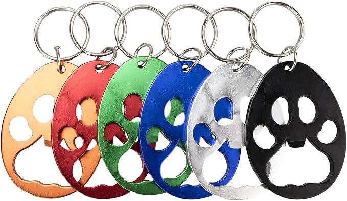 Swatom Dog Paw Keychain Bottle Opener Beer Opener Tool, Key Tag Chain Ring by SWATOM