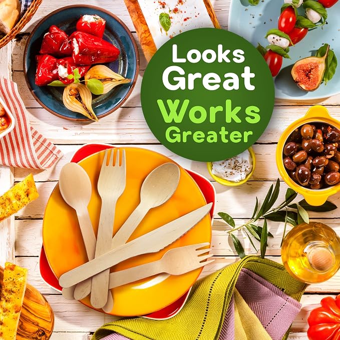Weemium Disposable Wooden Cutlery Set - Image 9
