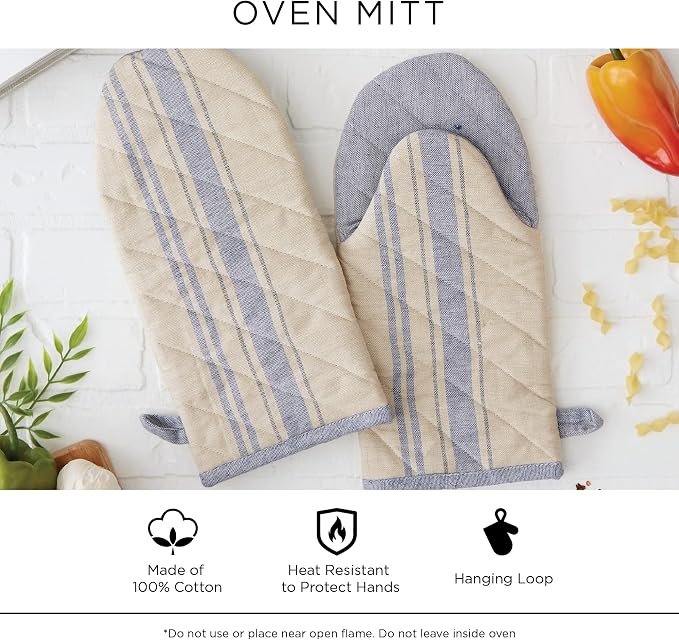 DII Buffalo Check Kitchen Collection, Classic Farmhouse Kitchen Set, Oven Mitt - Image 6