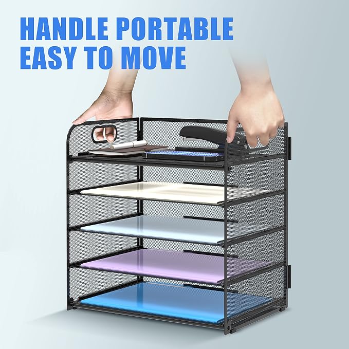 Supeasy 5 Trays Paper Organizer Letter Tray - Image 5