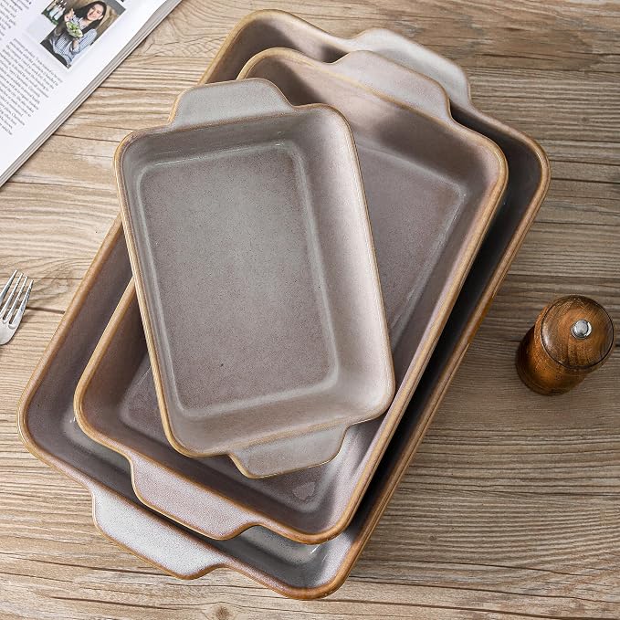 HVH 9x13 Baking Dish Set, Large Casserole Dishes - Image 7
