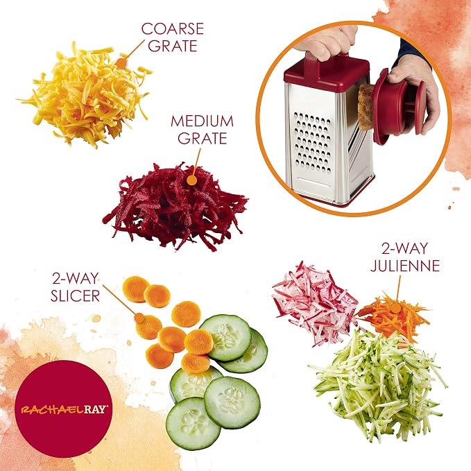 Rachael Ray Tools and Gadgets Stainless Steel Box Grater - Image 7