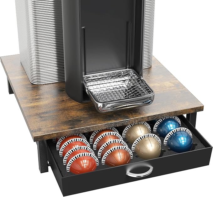 DecoBrothers Vertuo Pod Holder Drawer, 24 Large or 48 Small Nespresso Capsule by DecoBrothers